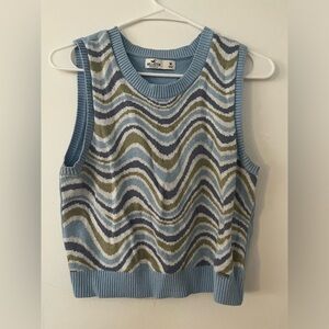 Blue decorated sweater